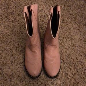 Kids pink cowboy boots